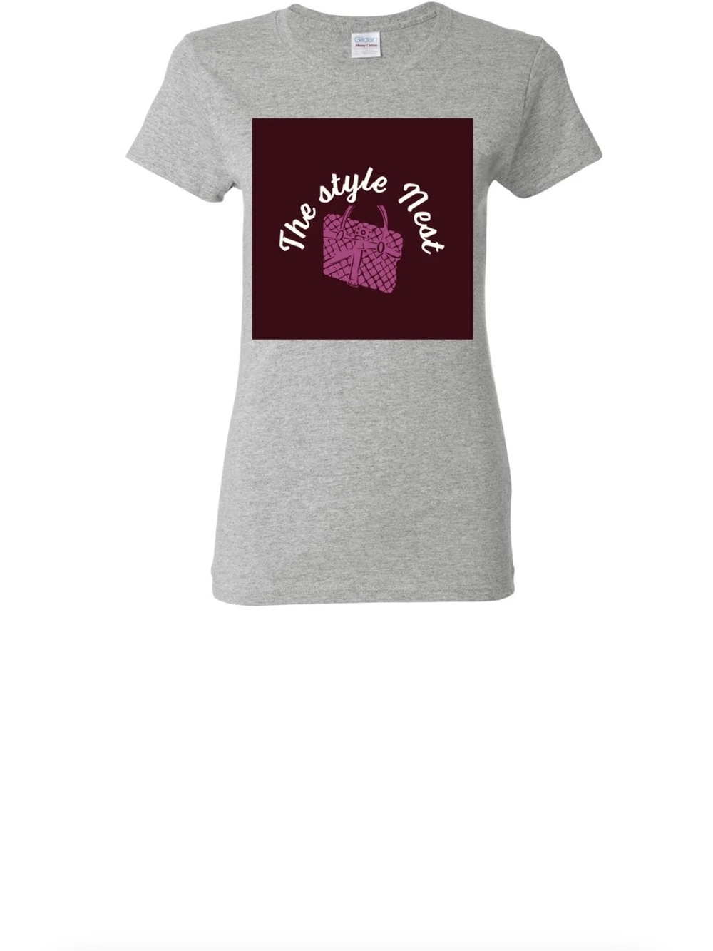 Kids Grey T-Shirt with Pink Graphic -